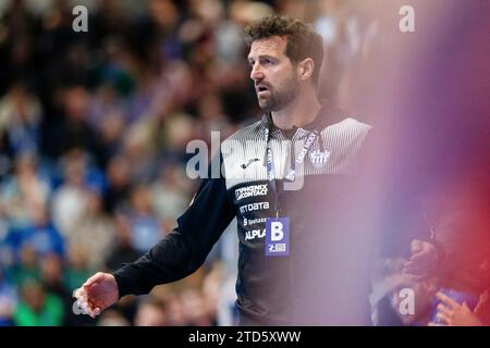 Florian Kehrmann (TBV Lemgo Lippe, allenatore) GER, TBV Lemgo Lippe vs. Fuechse Berlin, Handball, 1. Bundesliga, 17 anni. Spieltag, Spielzeit 2023/2024, 16.12.2023 foto: Eibner-Pressefoto / Jan Strohdiek Foto Stock