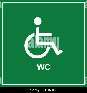 Icona sedia a rotelle | icona persona per disabili | accessibilità sedia a rotelle | uomo disabili, persona anziana, icona sedia a rotelle su sfondo quadrato blu Illustrazione Vettoriale