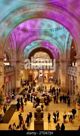 La Great Hall del Metropolitan Museum, il Met sulla Fifth avenue a Manhattan, New York Foto Stock