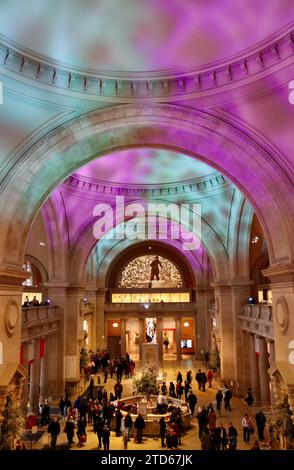 La Great Hall del Metropolitan Museum, il Met sulla Fifth avenue a Manhattan, New York Foto Stock