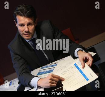 Madrid, 03/10/2015. Intervista a Eduardo Currás, direttore del settore del Banco de Sabadell. Foto: Ernesto Agudo. ARCHDC. Crediti: Album / Archivo ABC / Ernesto Agudo Foto Stock