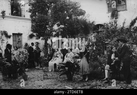 12/31/1929. Patio installato nel quartiere di San Pedro presentato con gusto straordinario. Crediti: Album / Archivo ABC / Santos Foto Stock