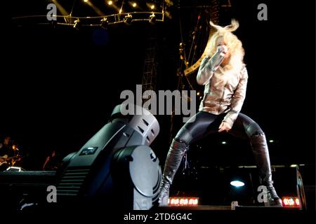 05/03/2011. Vicente Calderón. Madrid. Spagna. Concerto di Shakira a Madrid. Foto: Di San Bernardo. ArchDC. Crediti: Album / Archivo ABC / Eduardo San Bernardo Foto Stock