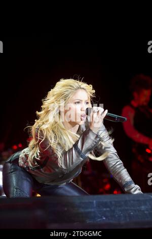 05/03/2011. Vicente Calderón. Madrid. Spagna. Concerto di Shakira a Madrid. Foto: Di San Bernardo. ArchDC. Crediti: Album / Archivo ABC / Eduardo San Bernardo Foto Stock