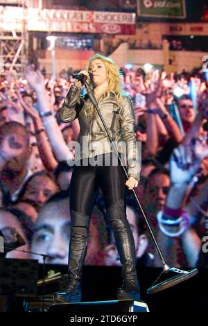 05/03/2011. Vicente Calderón. Madrid. Spagna. Concerto di Shakira a Madrid. Foto: Di San Bernardo. ArchDC. Crediti: Album / Archivo ABC / Eduardo San Bernardo Foto Stock