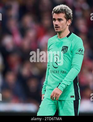 Bilbao, Vizcaya, Spagna. 16 dicembre 2023. Antoine Griezmann dell'Atletico de Madrid durante la partita LaLiga EA Sports tra Athletic Club e Atletic Foto Stock