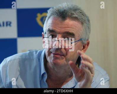 Madrid, 22/08/2017. Conferenza stampa del CEO di Ryanair Michael o'Leary. Foto: Ernesto Agudo ARCHDC. Crediti: Album / Archivo ABC / Ernesto Agudo Foto Stock