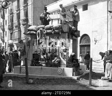 18/03/1918. Le Fallas di San José, a Valencia. Secondo premio, in Plaza de Pellicers. Crediti: Album / Archivo ABC / Vicente Barbera Masip Foto Stock