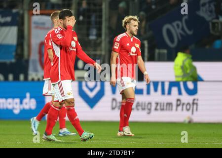 1) Bundesliga-VfL Bochum-Union Berlin AM 16.12.2023 im Vonovia Ruhrstadion in Bochum Kevin Volland (Union Berlin 10) unzufrieden, enttäuscht, enttaeuscht, niedergeschlagen. Foto: Le normative osnapix DFL vietano l'uso di fotografie come sequenze di immagini e/o quasi-video Foto Stock