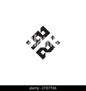 Logo del concept geometrico astratto ZZ con design professionale di alta qualità, ideale per lo Street style Illustrazione Vettoriale