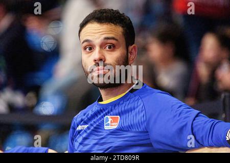 Mohamed El-Tayar (HBW Balingen-Weilstetten, #12) GER, Handball Sport Verein Hamburg vs. HBW Balingen-Weilstetten, Handball, Bundesliga, Spieltag 17, Saison 2023/2024, 16.12.2023 foto: Eibner-Pressefoto/Marcel von Fehrn Foto Stock