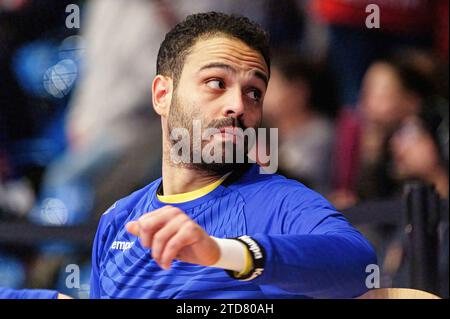 Mohamed El-Tayar (HBW Balingen-Weilstetten, #12) GER, Handball Sport Verein Hamburg vs. HBW Balingen-Weilstetten, Handball, Bundesliga, Spieltag 17, Saison 2023/2024, 16.12.2023 foto: Eibner-Pressefoto/Marcel von Fehrn Foto Stock