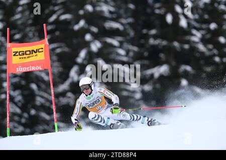 La Villa Val Badia, Italia. 17 dicembre 2023. Alexander Schmid (GER) gareggia durante l'Audi FIS Alpine Ski World Cup, menÂ&#x80;&#x99;Giant Slalom Race sulla Gran Risa Slope, alta Badia il 17 dicembre 2023, la Villa, Bolzano, Italia. Credito: Independent Photo Agency Srl/Alamy Live News Foto Stock