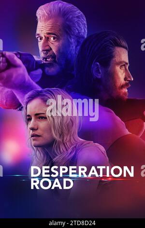 Desperation Road Mel Gibson, Garrett Hedlund e Willa Fitzgerald Foto Stock