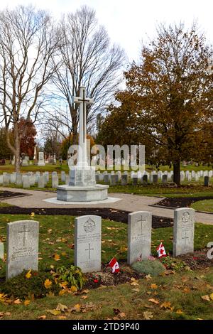 Beechwood Cemetery e National Military Cemetery Ottawa, Ontario, Canada. Foto Stock