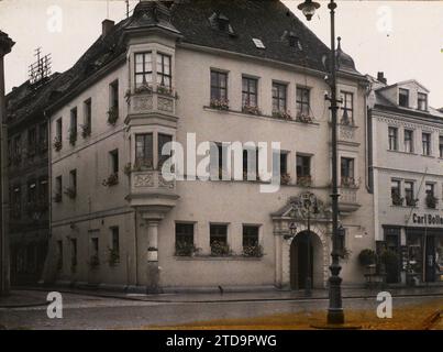 Bayreuth, Baviera, Germania, alloggi, architettura, Municipio, municipio, architettura civile pubblica, Baviera, Bayreuth, Municipio (Rathaüs), Bayreuth, 01/01/1912 - 31/12/1912, Léon, Auguste, fotografo, 1912 - Allemagne - Auguste Léon, Autochrome, foto, vetro, Autochrome, foto, positiva Foto Stock