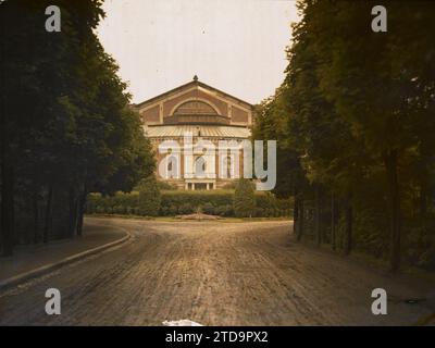 Bayreuth, Baviera, Germania, Art, Habitat, architettura, personalità, musica, foresta ornamentale, legno ornamentale, architettura civile pubblica, personalità artistica, parco, giardino, teatro, Bavaria, Bayreuth, Wagner Theater, Bayreuth, 01/01/1912 - 31/12/1912, Léon, Auguste, fotografo, 1912 - Allemagne - Auguste Léon, Autochrome, foto, vetro, Autochrome, foto, positiva Foto Stock