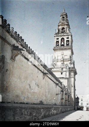 Cordova, Spagna, religione, Arte, Casa, architettura, Chiesa, Cristianesimo, Campanile, Rinascimento, architettura religiosa, Spagna, Cordova, Campanile della Cattedrale, Cordoue, 19/06/1914 - 22/06/1914, Léon, Auguste, fotografo, 1914 - Espagne, Spagna, Europa - Auguste Léon - (15 luglio-4 luglio), Autochrome, Photo, Glass, Autochrome, foto, positiva Foto Stock