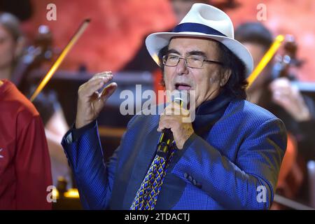 ROMA, ITALIA - 16 DICEMBRE: Al Bano, Albano Carrisi. Concerto di Natale in Vaticano XXXI edizione. Auditorium conciliazione. Roma (Italia)16 dicembre 2023 Foto Stock