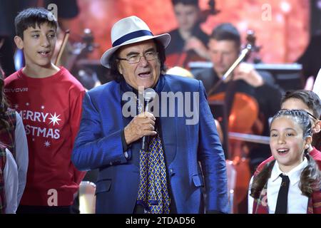 ROMA, ITALIA - 16 DICEMBRE: Al Bano, Albano Carrisi. Concerto di Natale in Vaticano XXXI edizione. Auditorium conciliazione. Roma (Italia)16 dicembre 2023 Foto Stock