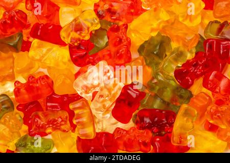 Deliziosa e colorata caramella Gummy Bears Foto Stock