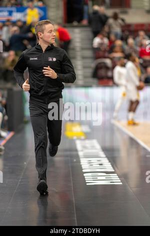 Ludwigsburg, Deutschland. 17 dicembre 2023. Christian Theis, GER, MHP Riesen Ludwigsburg vs. Syntainics MBC, Basketball, Bundesliga, easycredit BBL, 11. Spieltag, Spielzeit 2023/2024, 17.12.2023, foto: Eibner-Pressefoto/Sascha Walther Credit: dpa/Alamy Live News Foto Stock