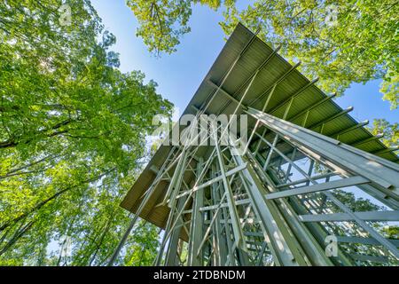 Il premio architettonico che ha vinto la Thorncrown Chapel, un luogo non confessionale per la meditazione e i matrimoni a Eureka Springs, Arkansas. Foto Stock