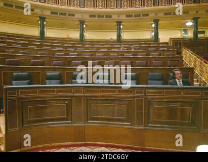 07/01/2003. 01-07-03-Madrid. Dibattito sullo stato della nazione.-foto... Chema Barroso.-Archdc. Crediti: Album / Archivo ABC / José María Barroso Foto Stock