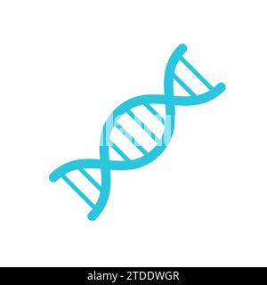 Icona DNA. Dal set di icone blu. Illustrazione Vettoriale