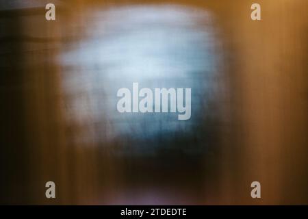 Blocco di colore geometrico astratto con colore blu e bianco Foto Stock