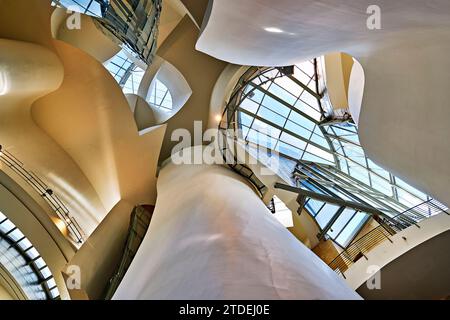 Bilbao Biscay Spagna. Gli interni del Museo Guggenheim Foto Stock