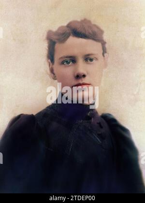 Ritratto di Nellie Bly (Elizabeth Jane Cochrane) 1864-1922 giornalista americana Foto Stock