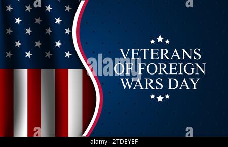 National Veterans of Foreign Wars Day background Vector Illustration Illustrazione Vettoriale