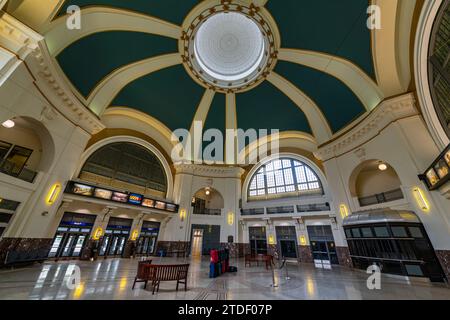 Stazione ferroviaria, Winnipeg, Manitoba, Canada, Nord America Foto Stock