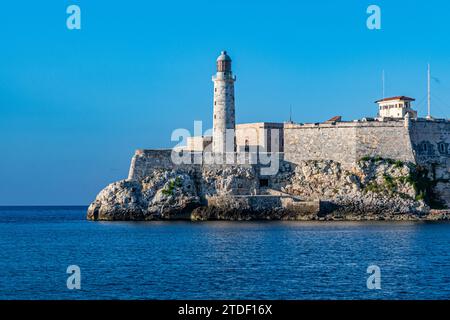 Forte di San Carlos della Cabin (Fortaleza de San Carlos de la Cabana Charles), sito patrimonio dell'umanità dell'UNESCO, l'Avana, Cuba, Indie occidentali Foto Stock