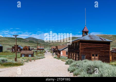 Città fantasma di Bodie, catena montuosa della Sierra Nevada, California, Stati Uniti d'America, Nord America Foto Stock