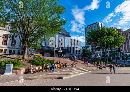 Città vecchia di Quebec City, Quebec, Canada, Nord America Foto Stock