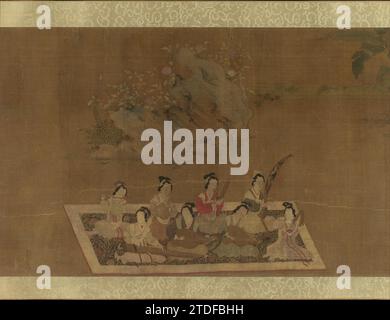 Lady su Hui and Her Verse Puzzle 1933 di Qiu Ying Foto Stock