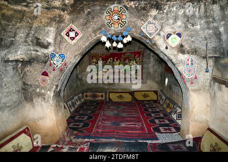 La fondazione della città di Harran risale probabilmente al XVIII secolo a.C.. Tipiche case coniche di questa regione Foto Stock