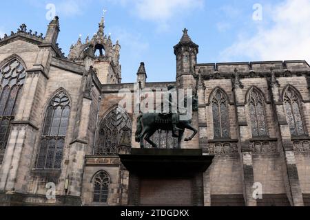 St Cattedrale di Giles a Edimburgo. Cattedrale. Architettura Foto Stock