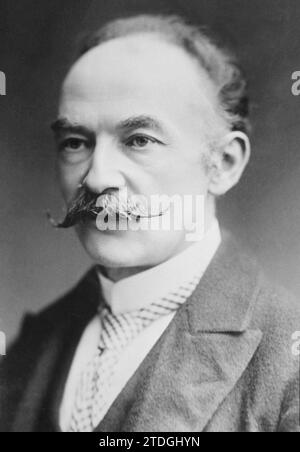 Un ritratto di Thomas Hardy. Anno: Tra ca. 1910-15. Di Bain News Service, editore. Foto Stock