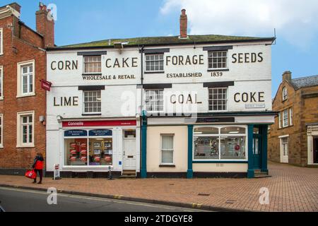 L'edificio lampres a Bridge Street Banbury Oxfordshire era l'ex casa del commerciante di mais e sementi agricolo e orticolo John Lamprey Foto Stock