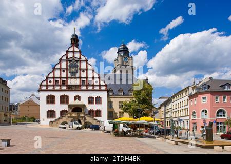 Plauen Market Place Foto Stock