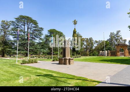 Cenotafio nei giardini commemorativi della Vittoria, Wagga Wagga, memoriale ai caduti della prima guerra mondiale, NSW, Australia Foto Stock