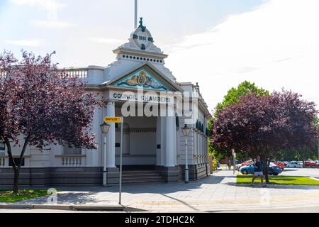 Sale consiliari nel centro di Wagga Wagga, New South Wales regionale, Australia Foto Stock