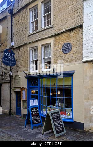 Sally Lunn's Eating House. Dicembre 2023 Foto Stock