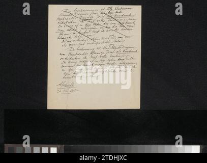 BRIEF AAN ANONNEM, August Anelewe, 1915 Copia di una lettera. carta. Scrittura inchiostro (processi) / penna Copia di una lettera. carta. scrittura inchiostro (processi) / penna Foto Stock