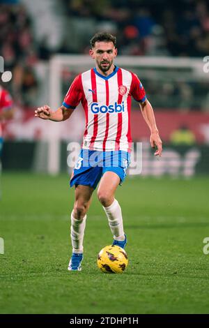 Girona, Spagna, 18 dicembre 2023. Spagnolo LaLiga EA Sports: Girona FC / Deportivo Alaves. (23) Iván Martin. Credito: Joan G/Alamy Live News Foto Stock