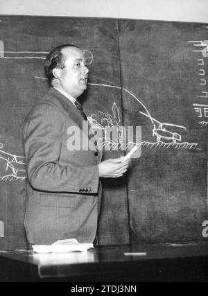 12/31/1929. Juan de la Cierva insegnamento all'Università. Crediti: Album / Archivo ABC Foto Stock