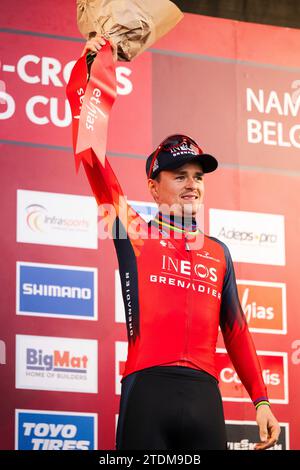 Tom Pidcock (GBR), UCI Cyclocross World Cup 2023, Namur (BEL), 17.12.2023 Foto Stock